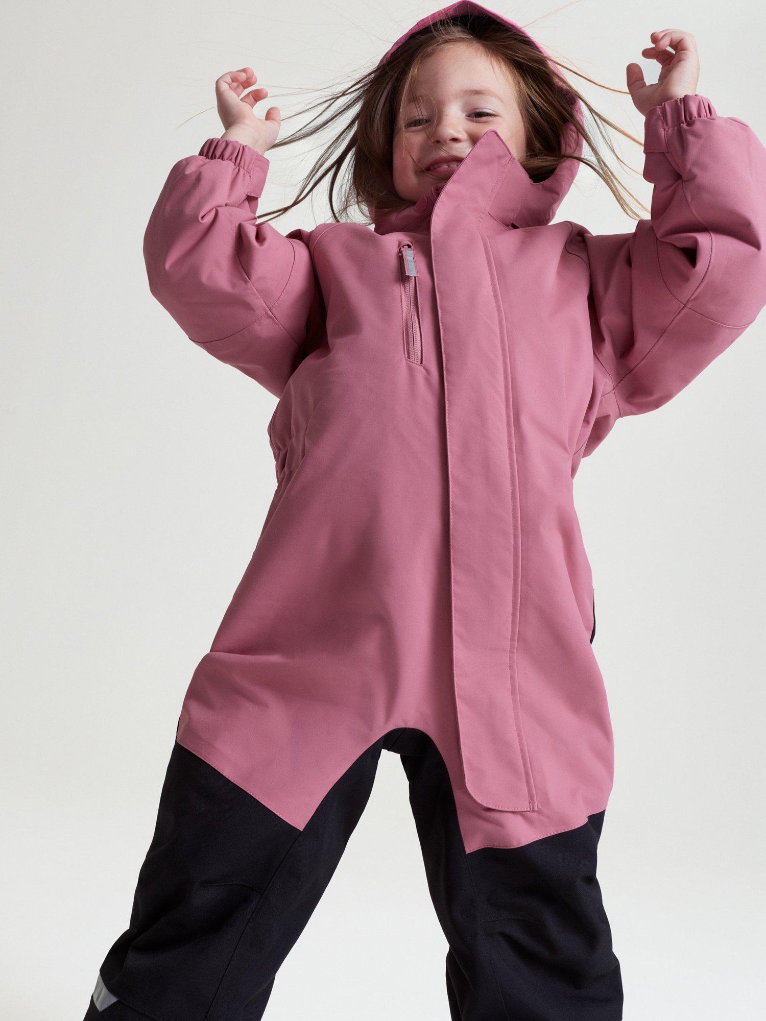 Product image 8 of 8, which shows Polarn O. Pyret Baby's Waterproof Winter Snowsuit, Heather Rose, 3-4 years