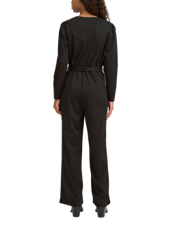ICHI Kate Rhineshine Collared Neck Jumpsuit - view 2, Black