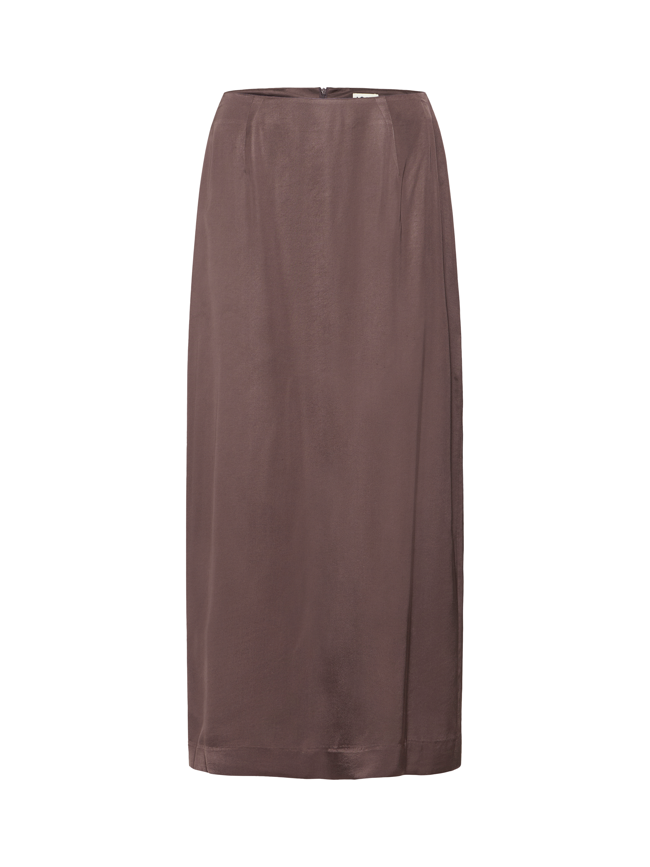 Product image 5 of 7, which shows ICHI Zilna Straight Maxi Skirt, Shale, 8