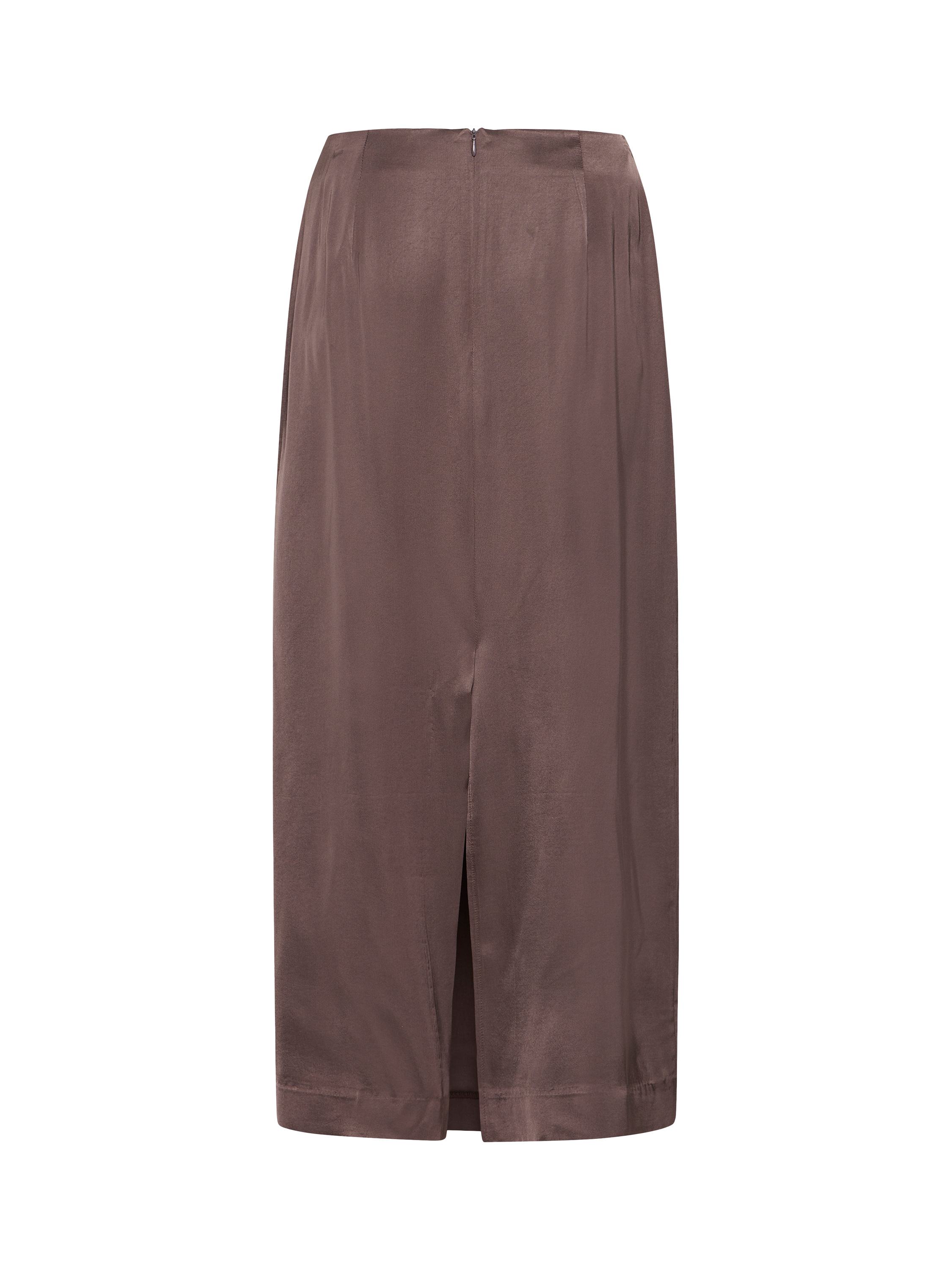 Product image 6 of 7, which shows ICHI Zilna Straight Maxi Skirt, Shale, 8