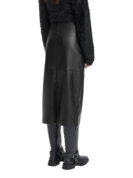 ICHI Zoma Midi Skirt - view 2, Black