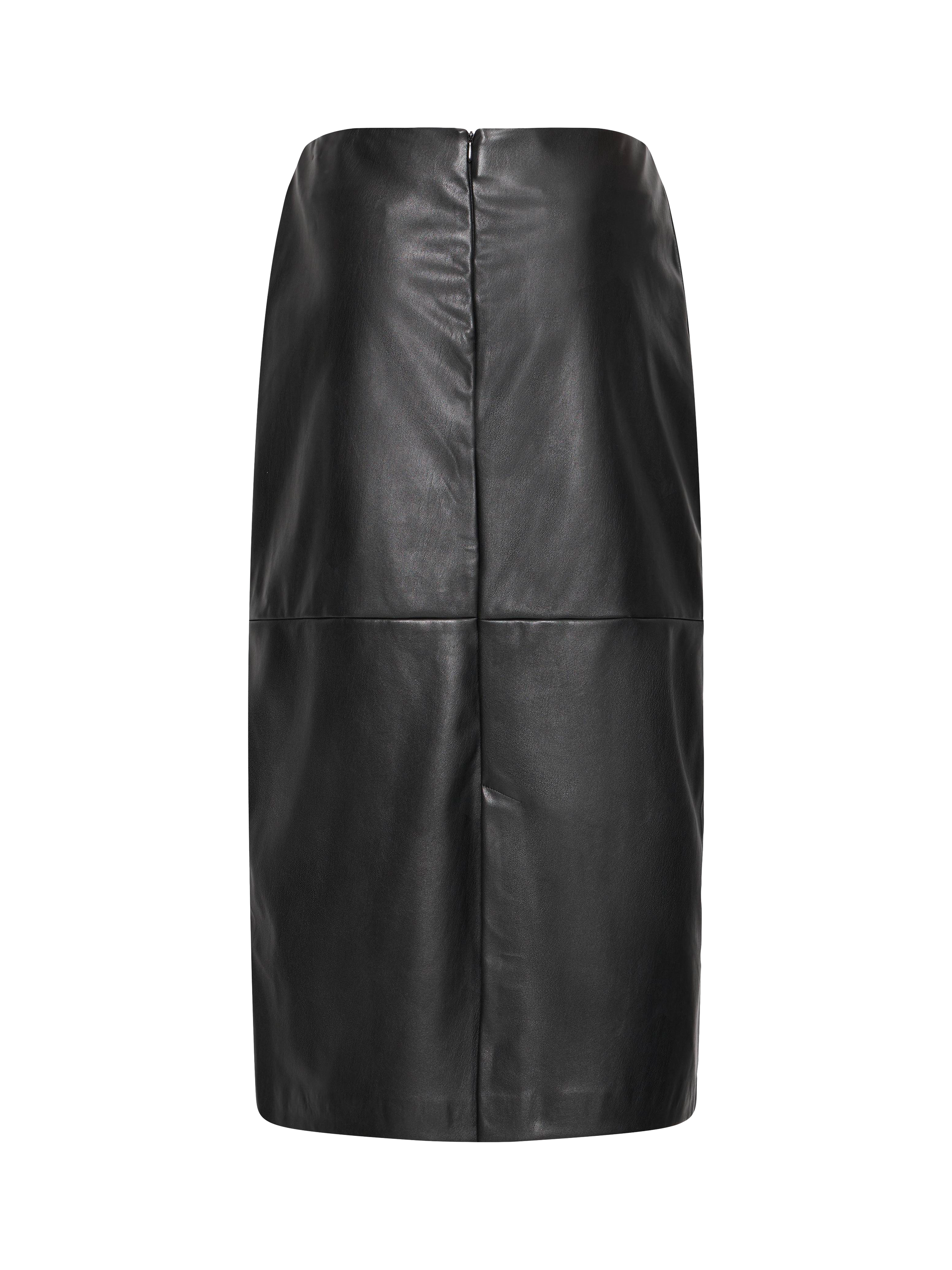 Product image 6 of 7, which shows ICHI Zoma Midi Skirt , Black, XS