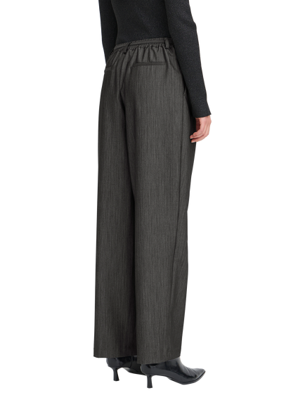 ICHI Livola Wide Leg Trousers, Black - view 2, Black