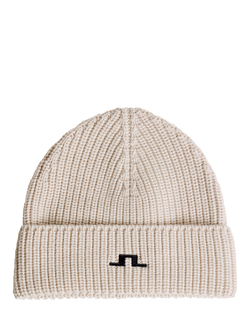 J.Lindeberg Joan Merino Wool Beanie Hat, Moonbeam