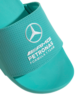 adidas adilette Comfort MER Sliders, Green Mid - view 2, Green Mid