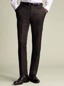 Charles Tyrwhitt Wool Rich Suit Trousers, Chocolate Brown, Chocolate Brown