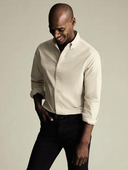 Charles Tyrwhitt Regular Fit Corduroy Shirt, Cream