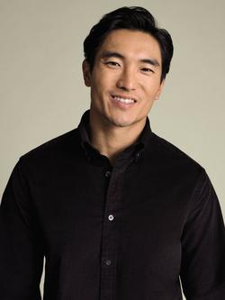 Charles Tyrwhitt Regular Fit Corduroy Shirt - view 2, Chocolate Brown