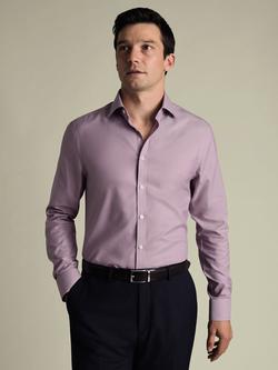 Charles Tyrwhitt Non-Iron Twill Shirt, Violet Purple