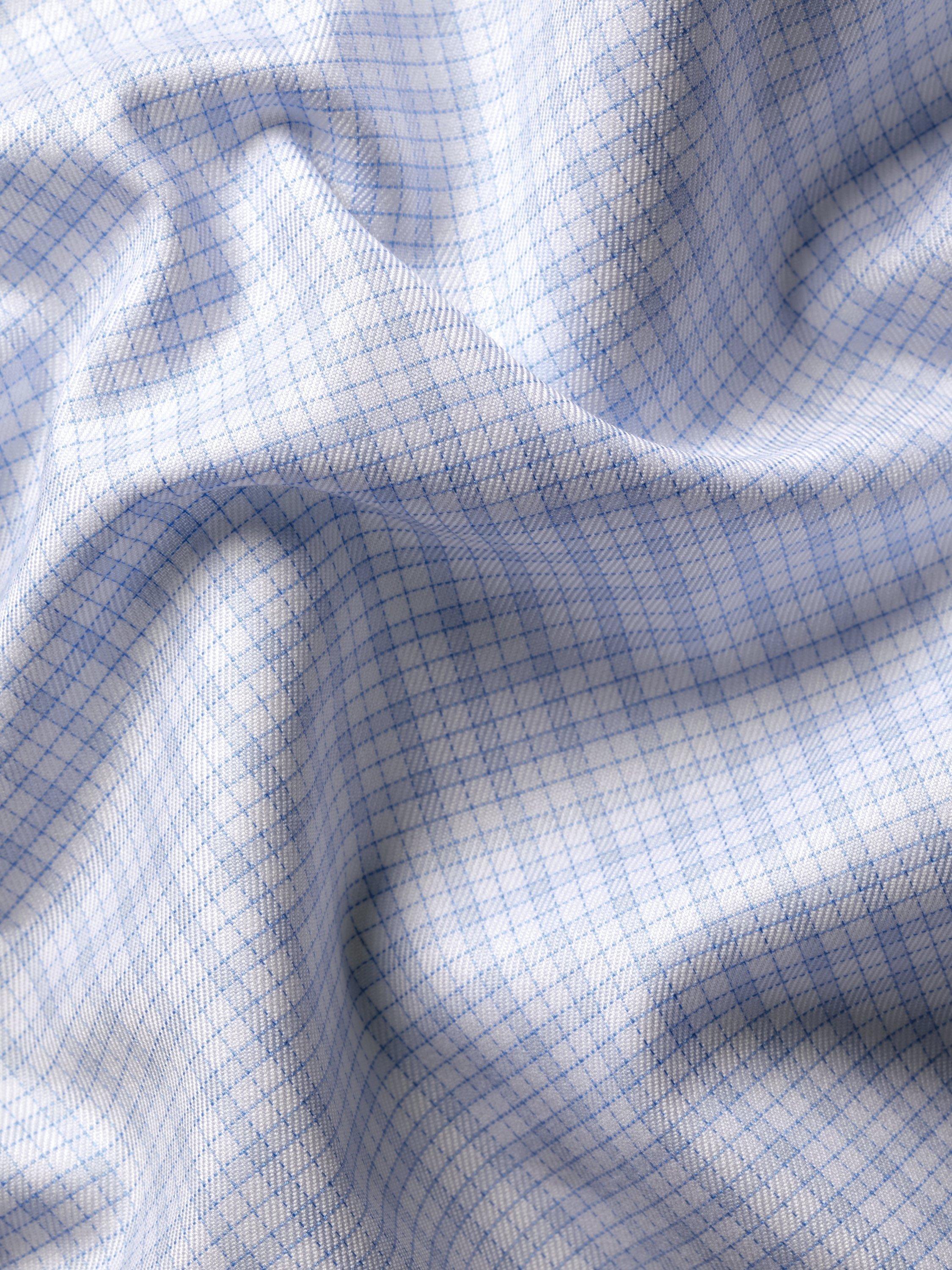 Product image 6 of 6, which shows Charles Tyrwhitt Cotton Slim Fit Check Shirt, Light Blue, 14.5/33