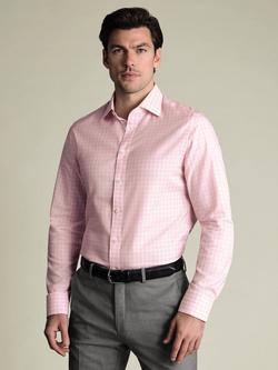 Charles Tyrwhitt Cotton Slim Fit Check Shirt, Pink