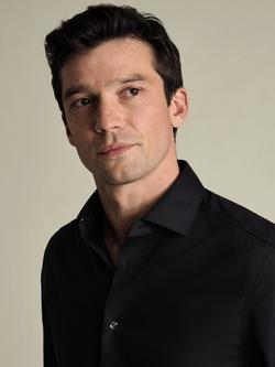 Charles Tyrwhitt Pure Cotton Non-Iron Long Sleeve Shirt, Charcoal Grey - view 2, Charcoal Grey