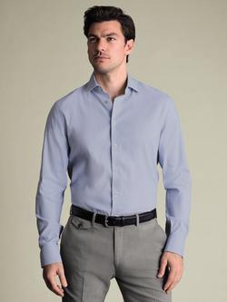 Charles Tyrwhitt Non-Iron Twill Weave Long Sleeve Shirt, Blue