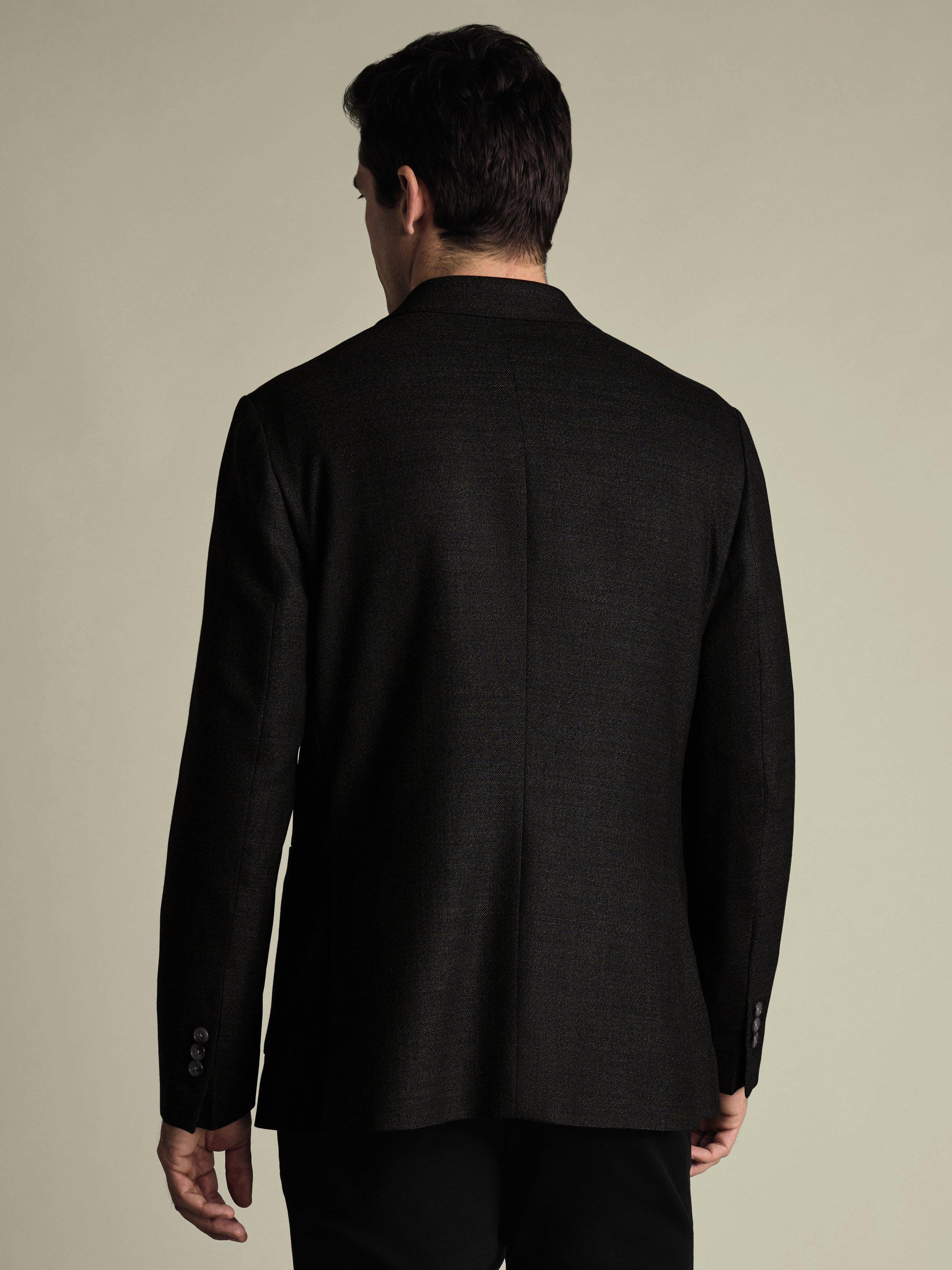 Product image 4 of 5, which shows Charles Tyrwhitt Wool Rich Slim Single Breasted Blazer, Forest Green, 38S