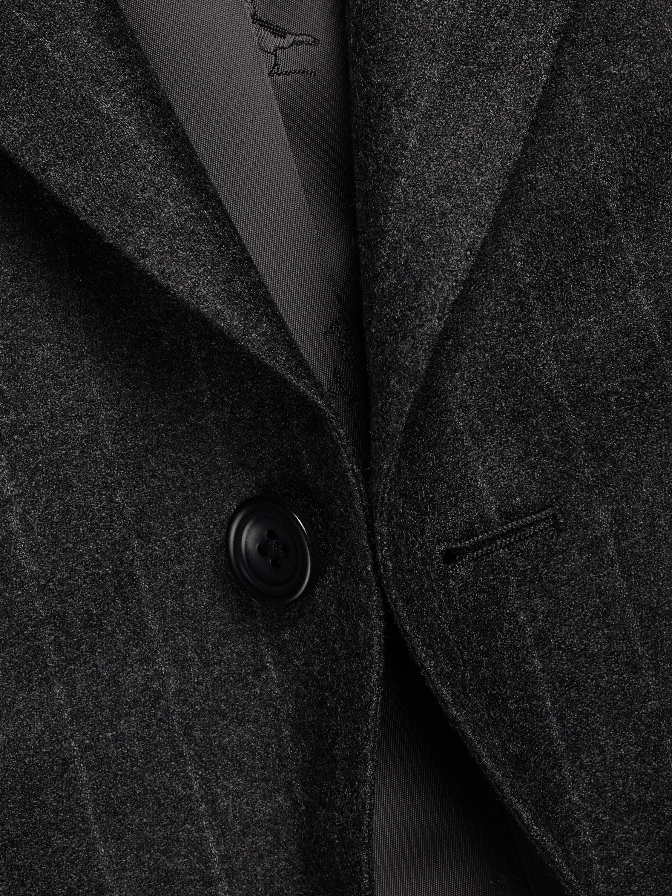 Product image 5 of 5, which shows Charles Tyrwhitt Wool Rich Suit Jacket, Charcoal Grey, 36R