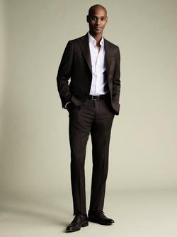 Charles Tyrwhitt Wool Rich Suit Jacket, Chocolate Brown