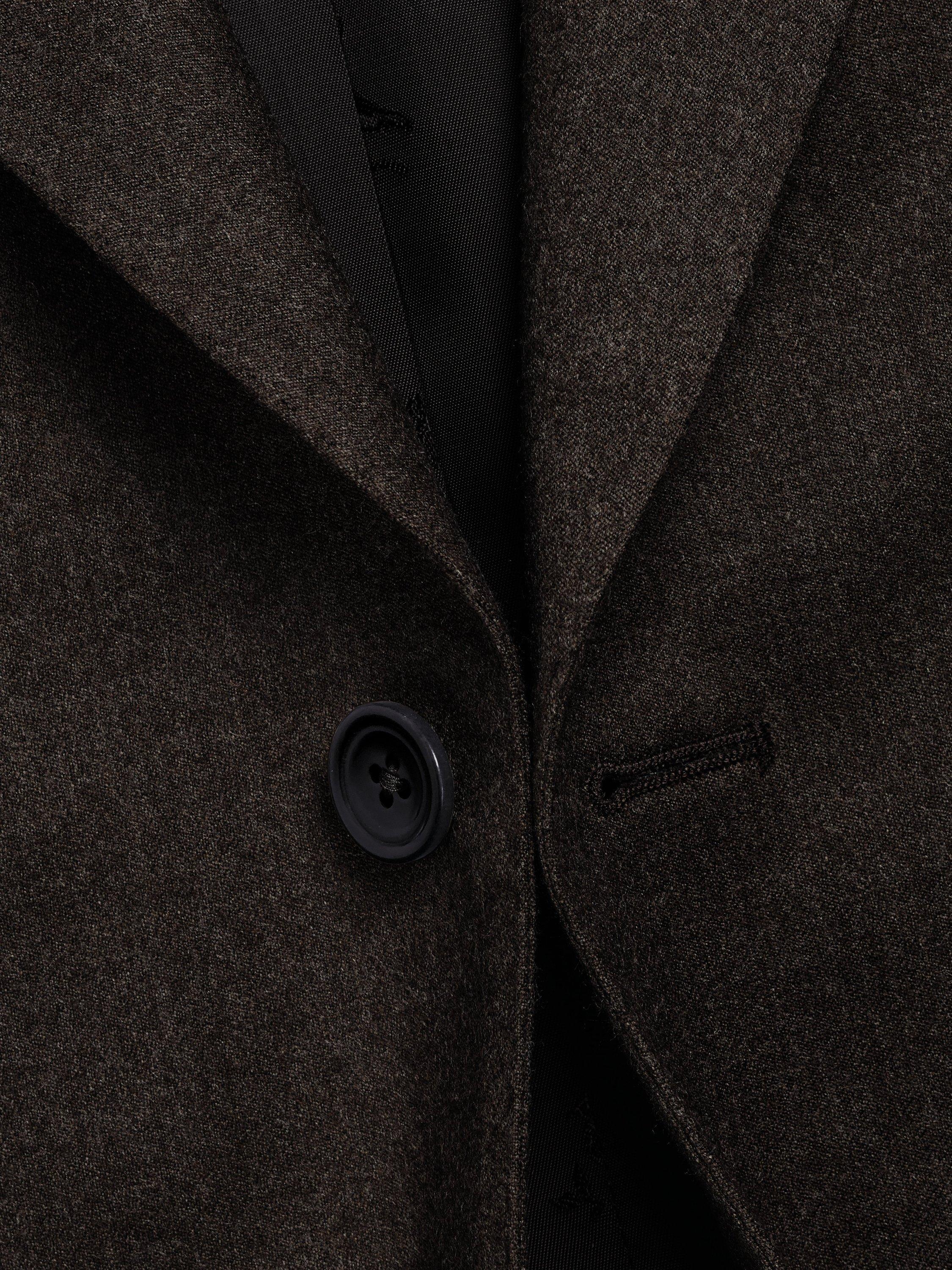 Product image 5 of 5, which shows Charles Tyrwhitt Wool Rich Suit Jacket, Chocolate Brown, 36S