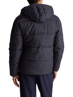 Benetton Hooded Down Jacket - view 2, Blue