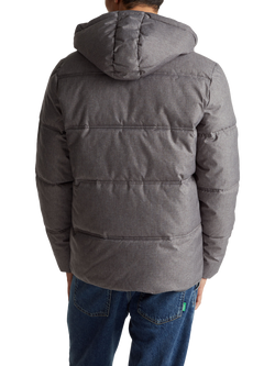 Benetton Hooded Down Jacket - view 2, Grey