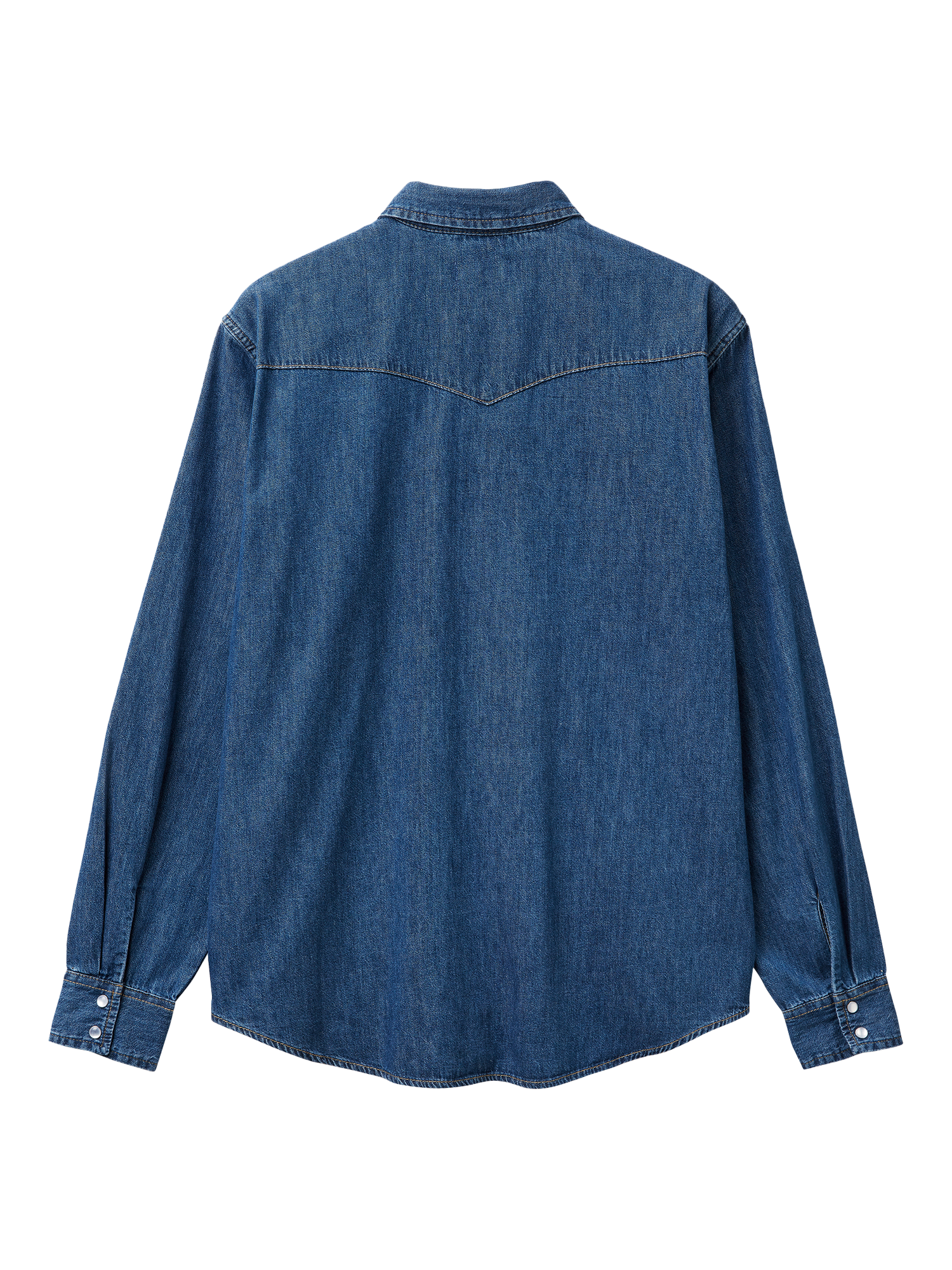 Product image 2 of 2, which shows Benetton Western Denim Shirt, Blue, S