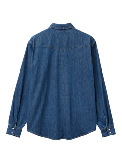 Benetton Western Denim Shirt, Blue - view 2, Blue
