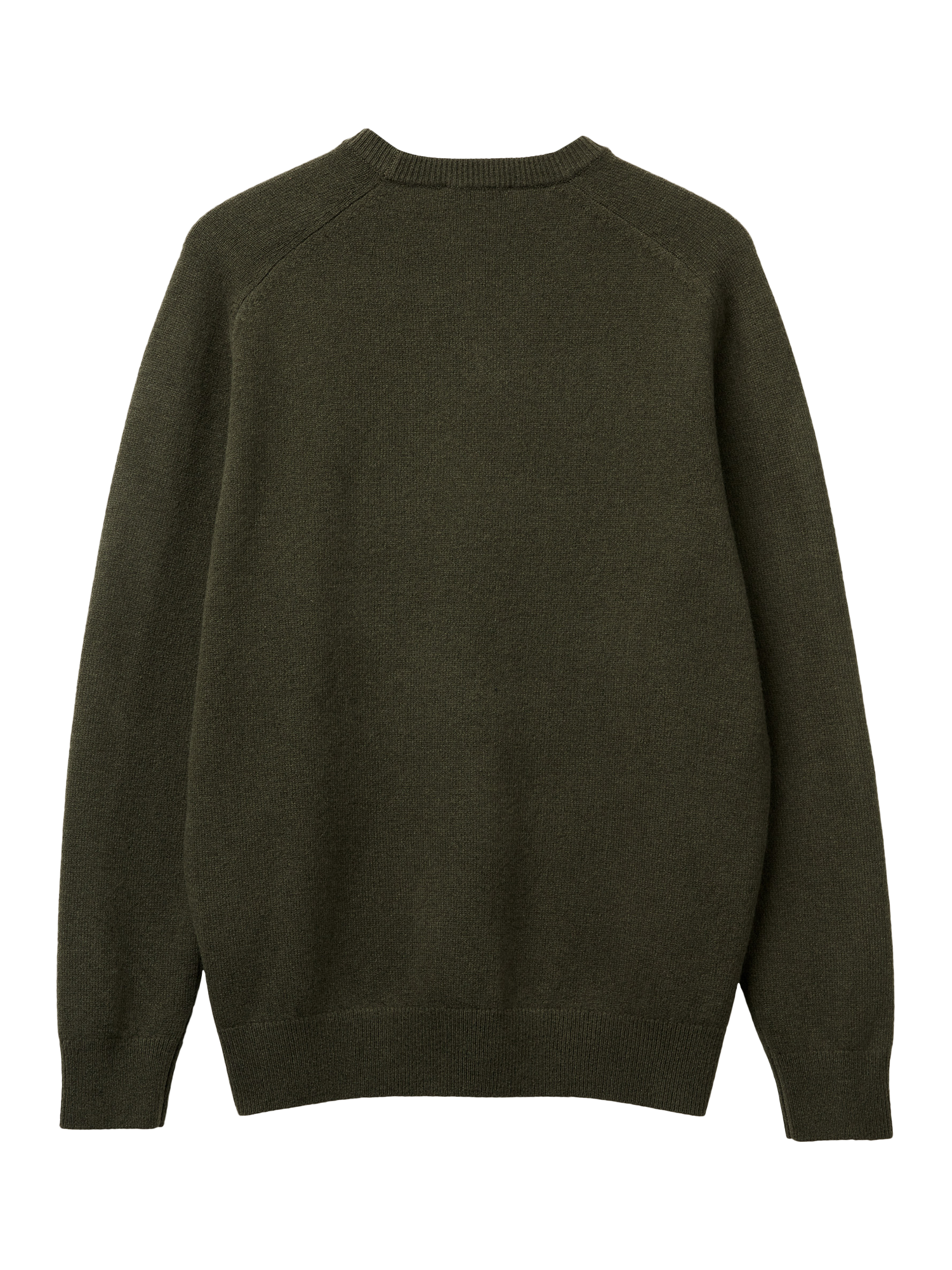 Product image 2 of 3, which shows Benetton Crew Neck Wool Jumper, Green, S