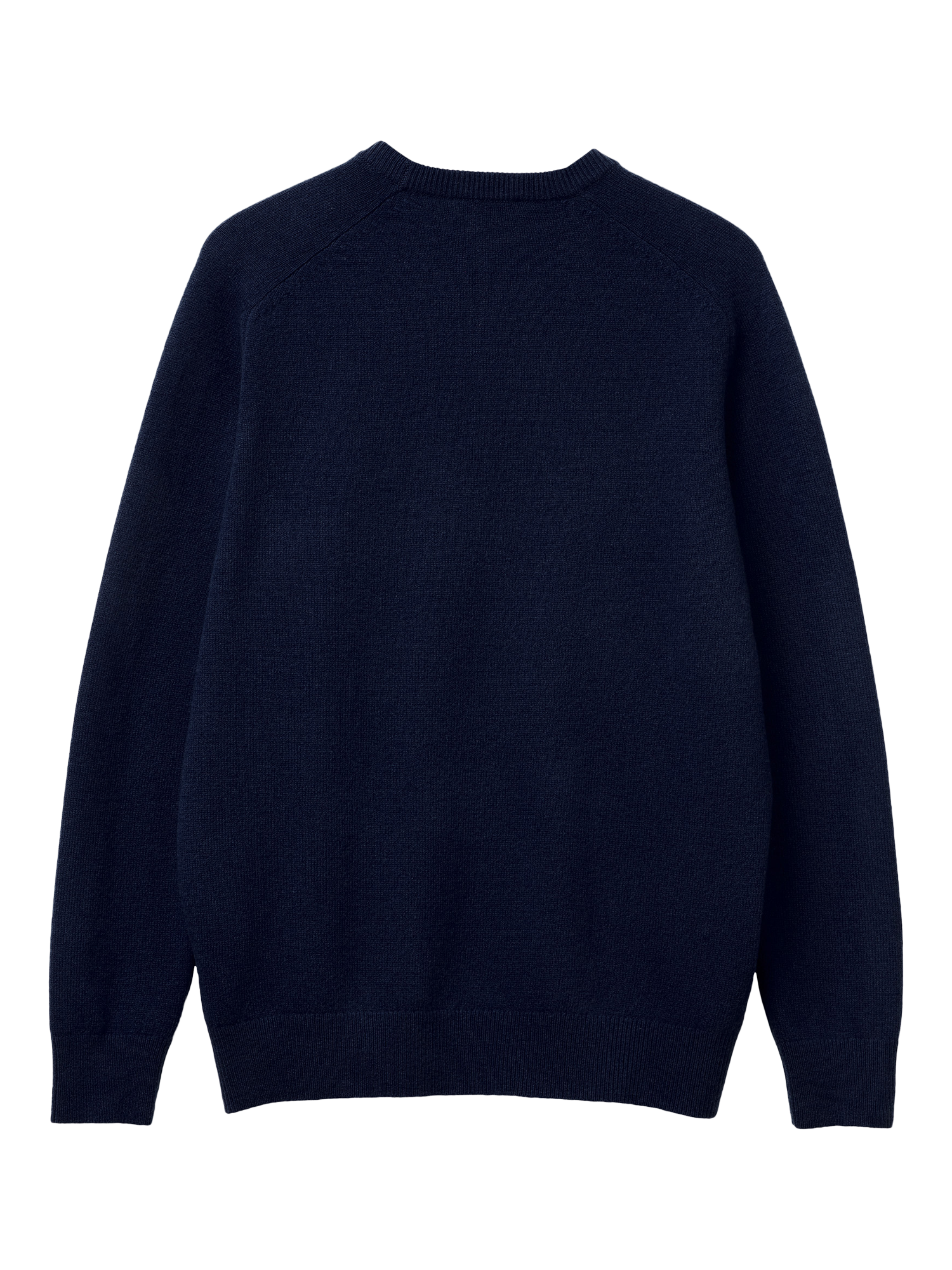 Product image 2 of 3, which shows Benetton Crew Neck Wool Jumper, Blue, S