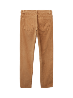 Benetton Straight Corduroy Trousers - view 2, Brown