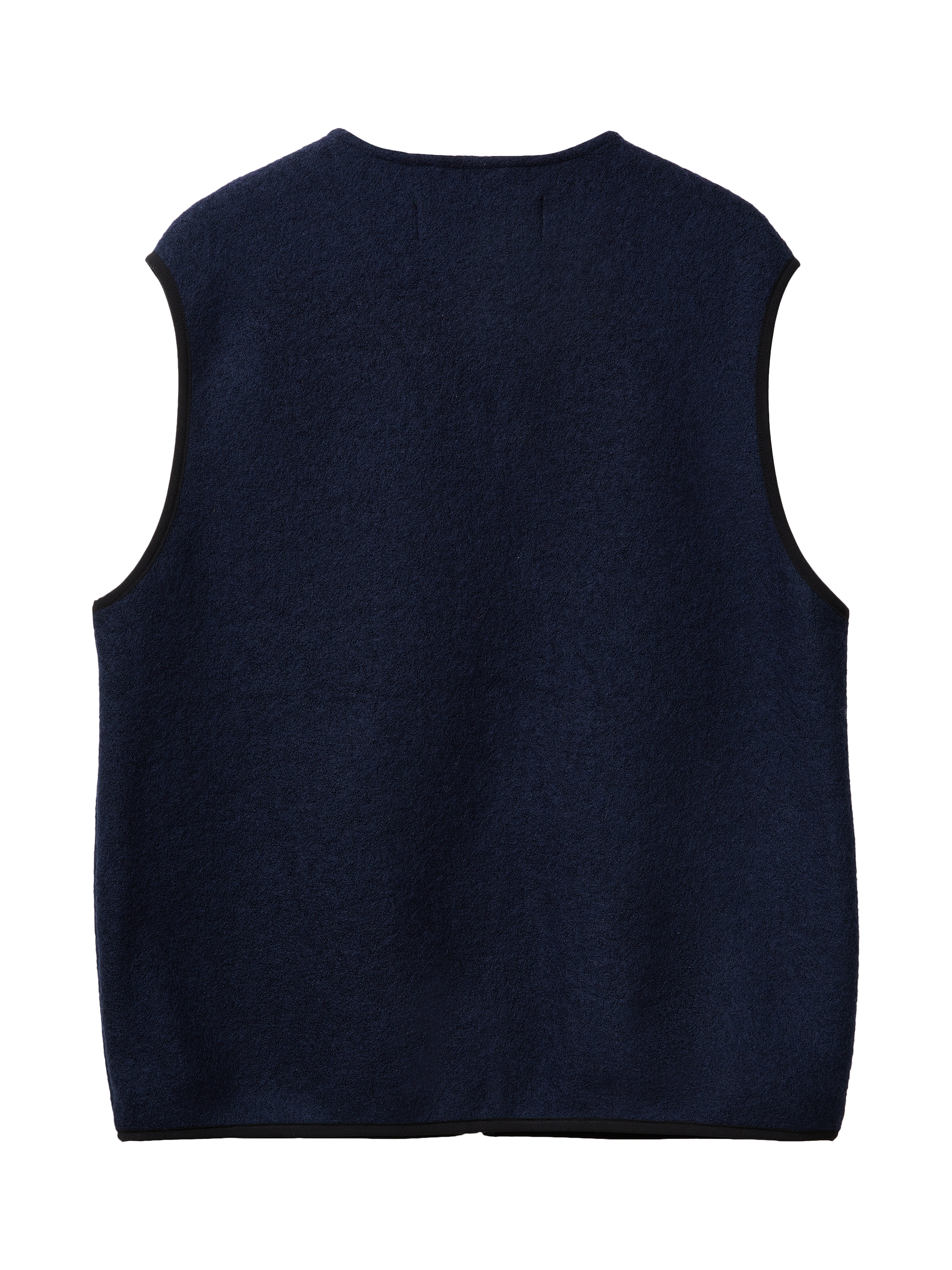 Product image 5 of 5, which shows Benetton Zip Front Sleeveless Vest, Blue, XL