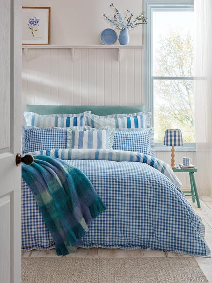 bluebellgray Sunday Stripe Reversible Duvet Cover Set - view 2, Multi