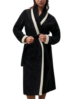 Femilet Ruby Soft Feel Dressing Gown, Black