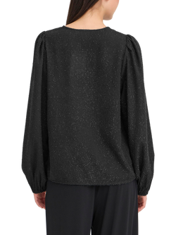 ICHI Kavira Sparkle Top, Black - view 2, Black