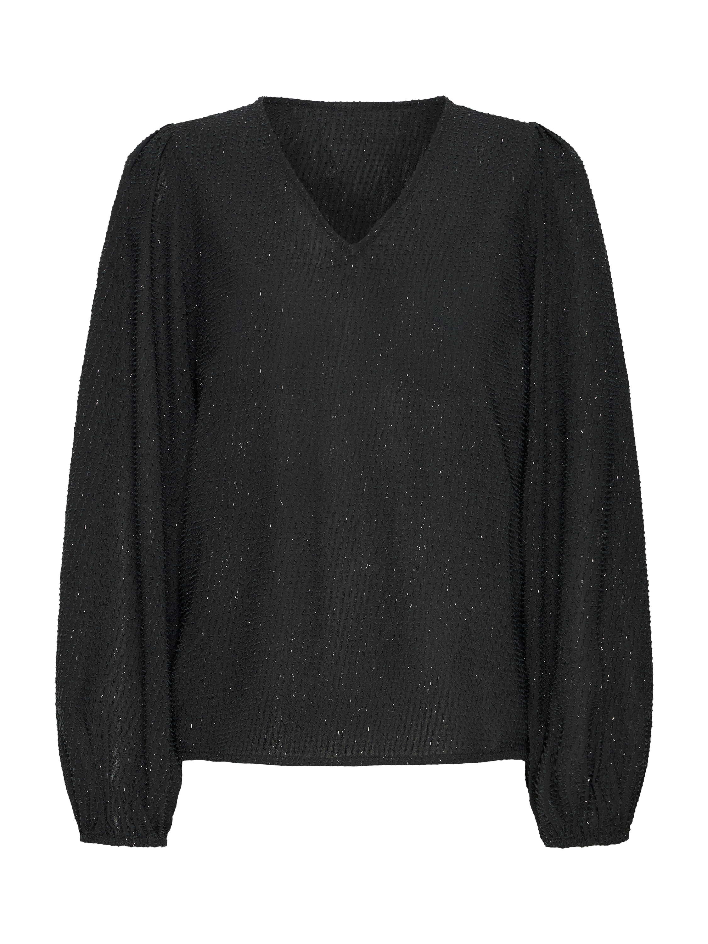 Product image 5 of 7, which shows ICHI Kavira Sparkle Top, Black, 8