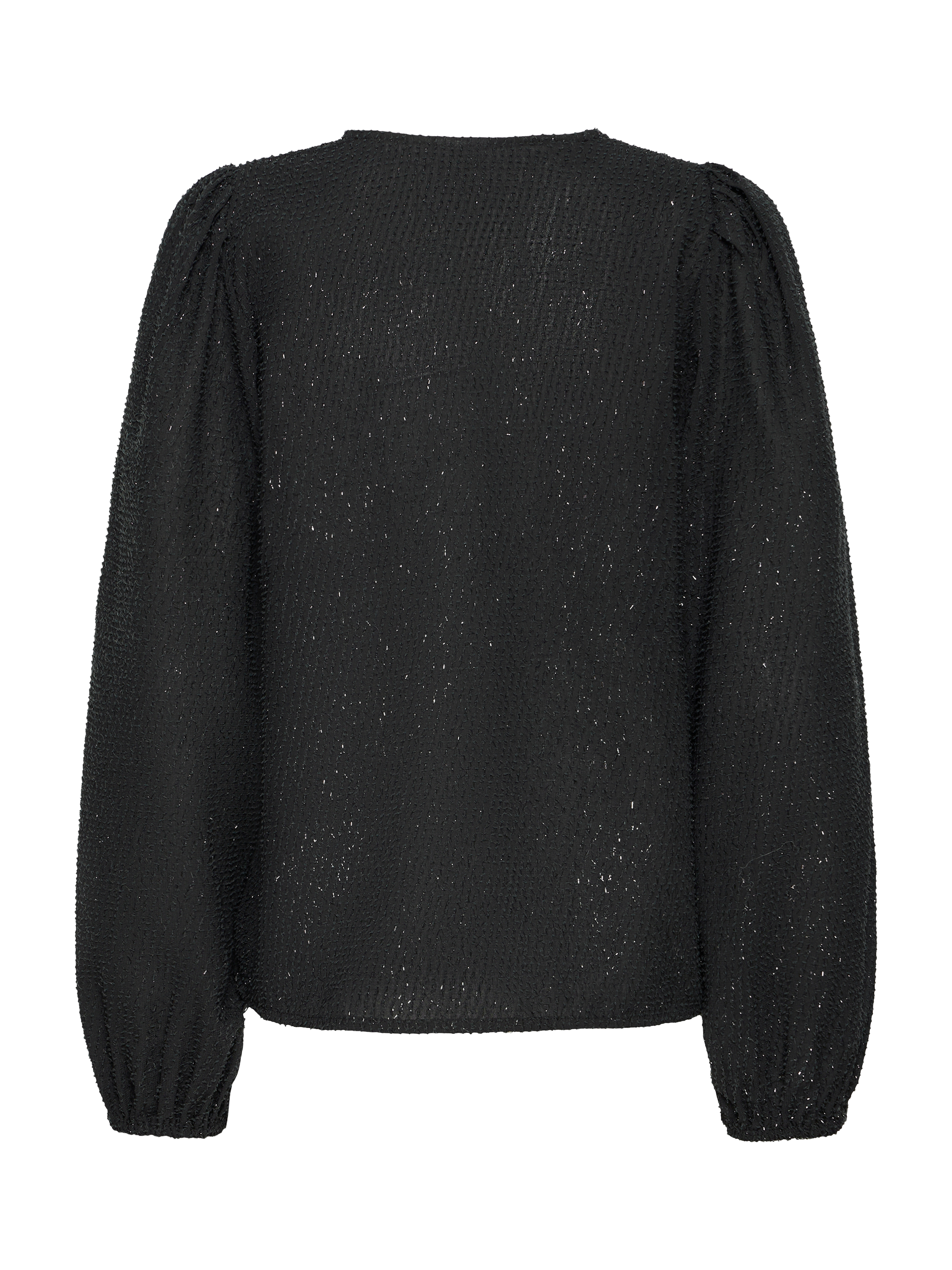 Product image 6 of 7, which shows ICHI Kavira Sparkle Top, Black, 8