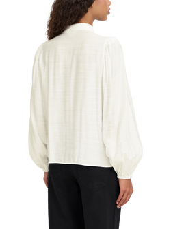 ICHI Rhinestone Detail Blouse - view 2, Cloud Dancer