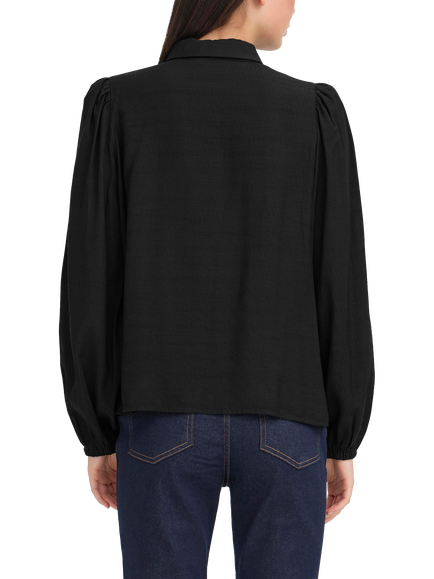 ICHI Rhinestone Detail Blouse - view 2, Black