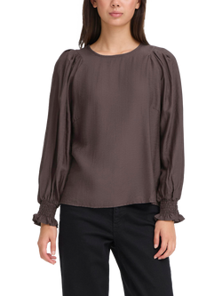 ICHI Wilma Crew Neck Blouse - view 2, Shale