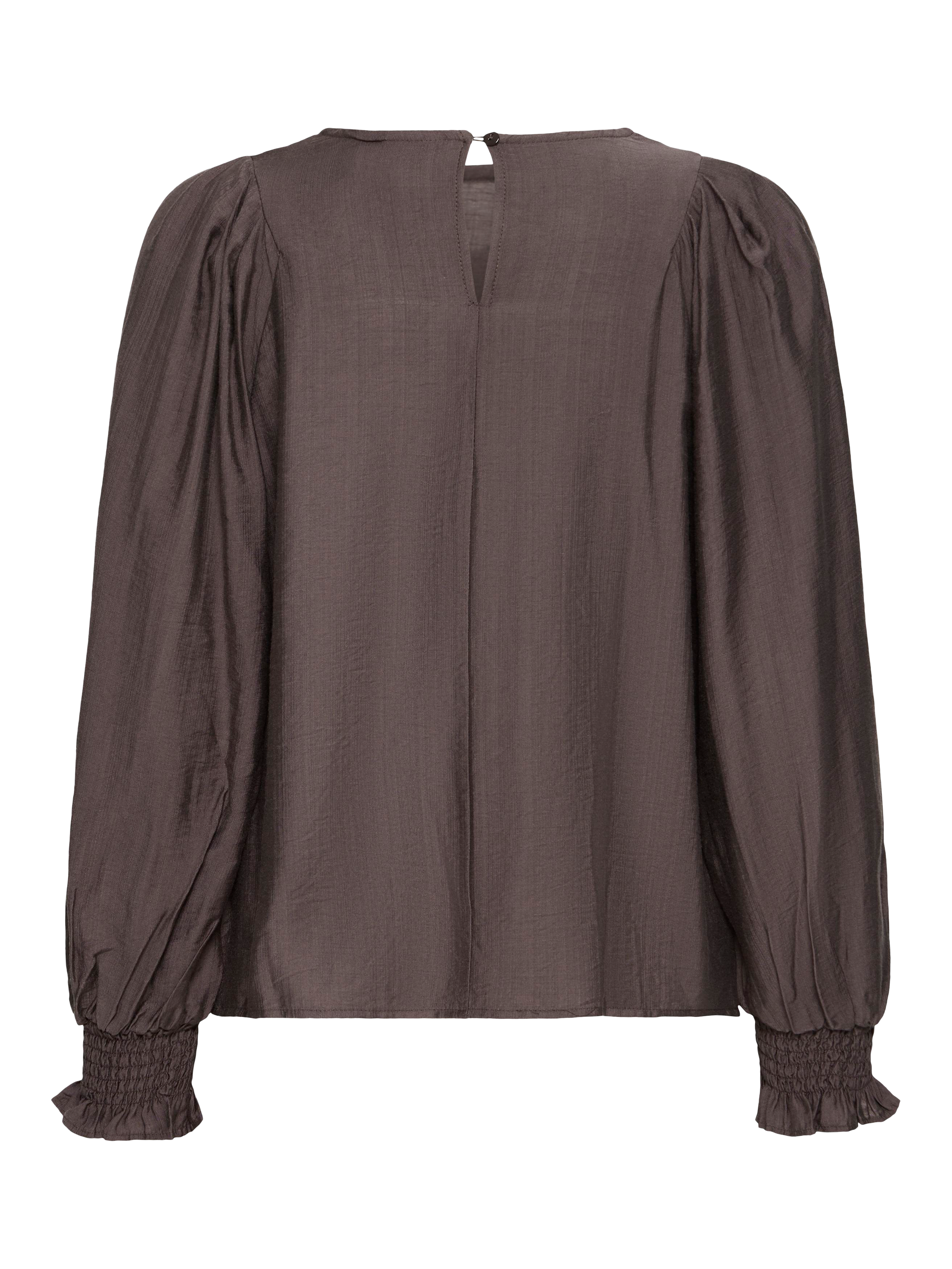 Product image 6 of 7, which shows ICHI Wilma Crew Neck Blouse , Shale, 8