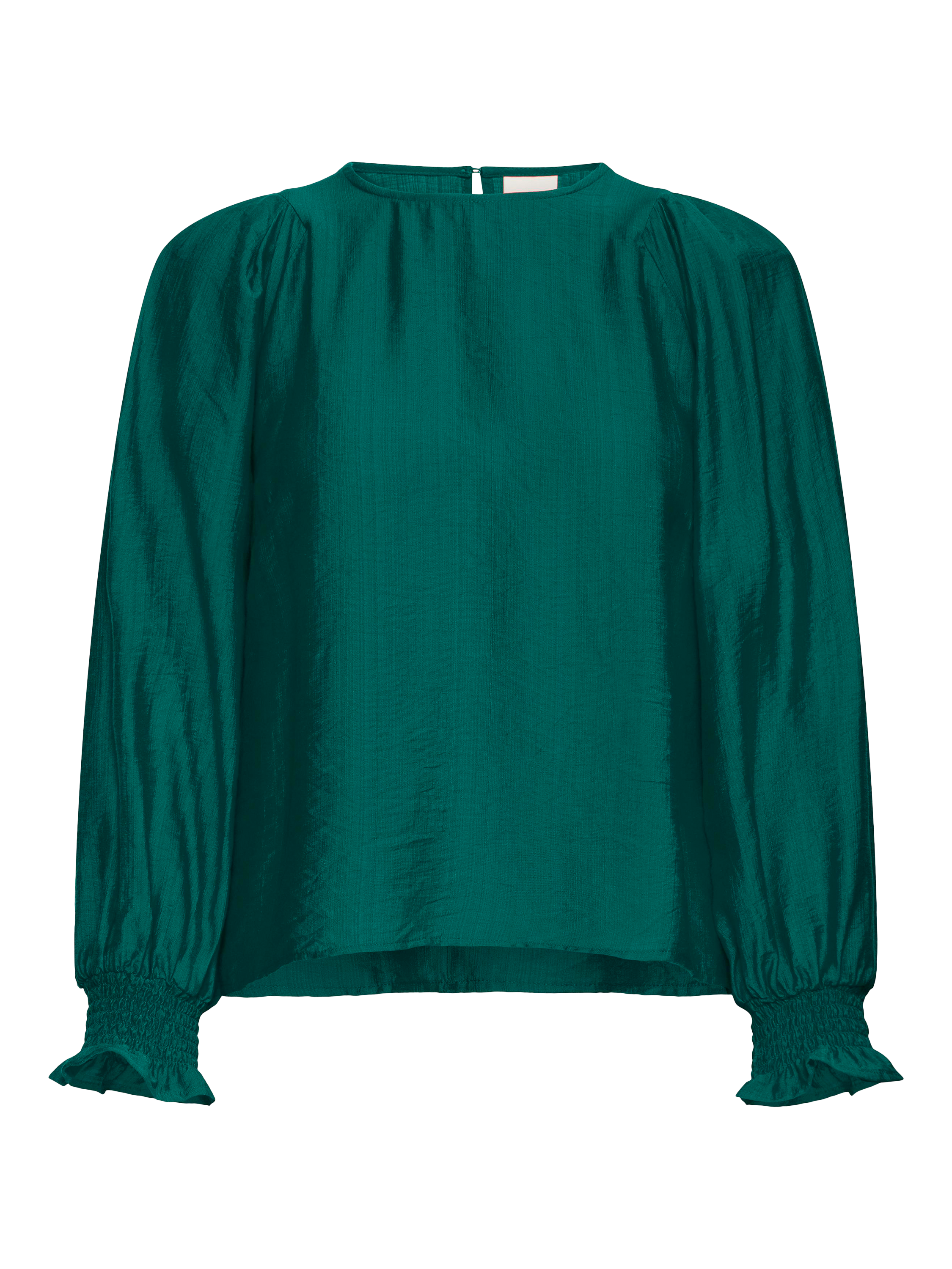 Product image 5 of 7, which shows ICHI Wilma Crew Neck Blouse , Ponderosa Pine, 8