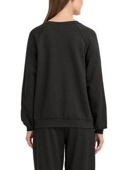 ICHI Amias Embellished Sweatshirt, Black - view 2, Black