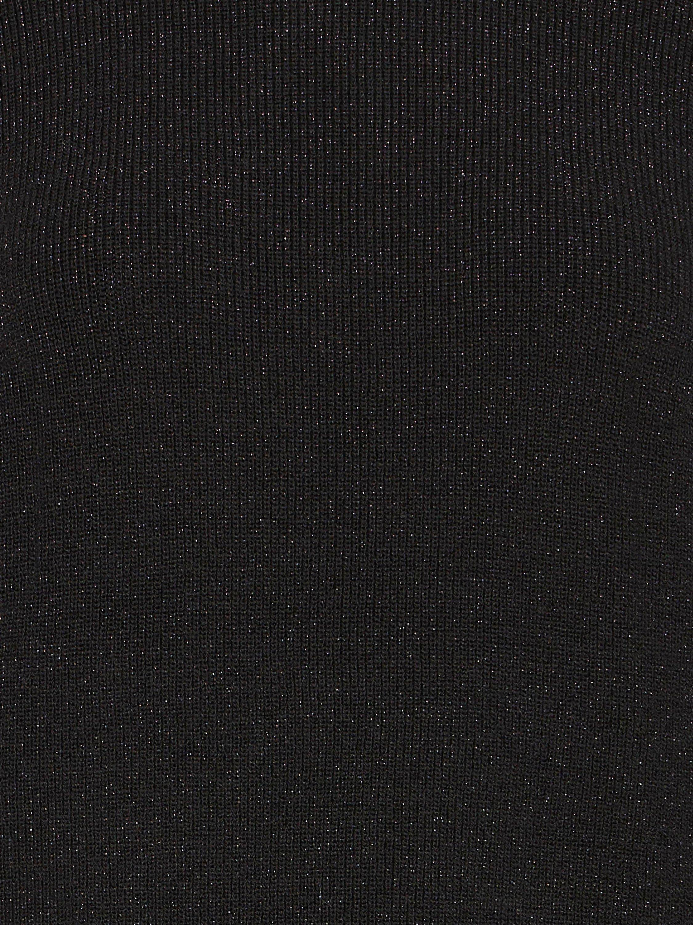 Product image 7 of 7, which shows ICHI Cody Shimmer Knit Jumper, Black, XS