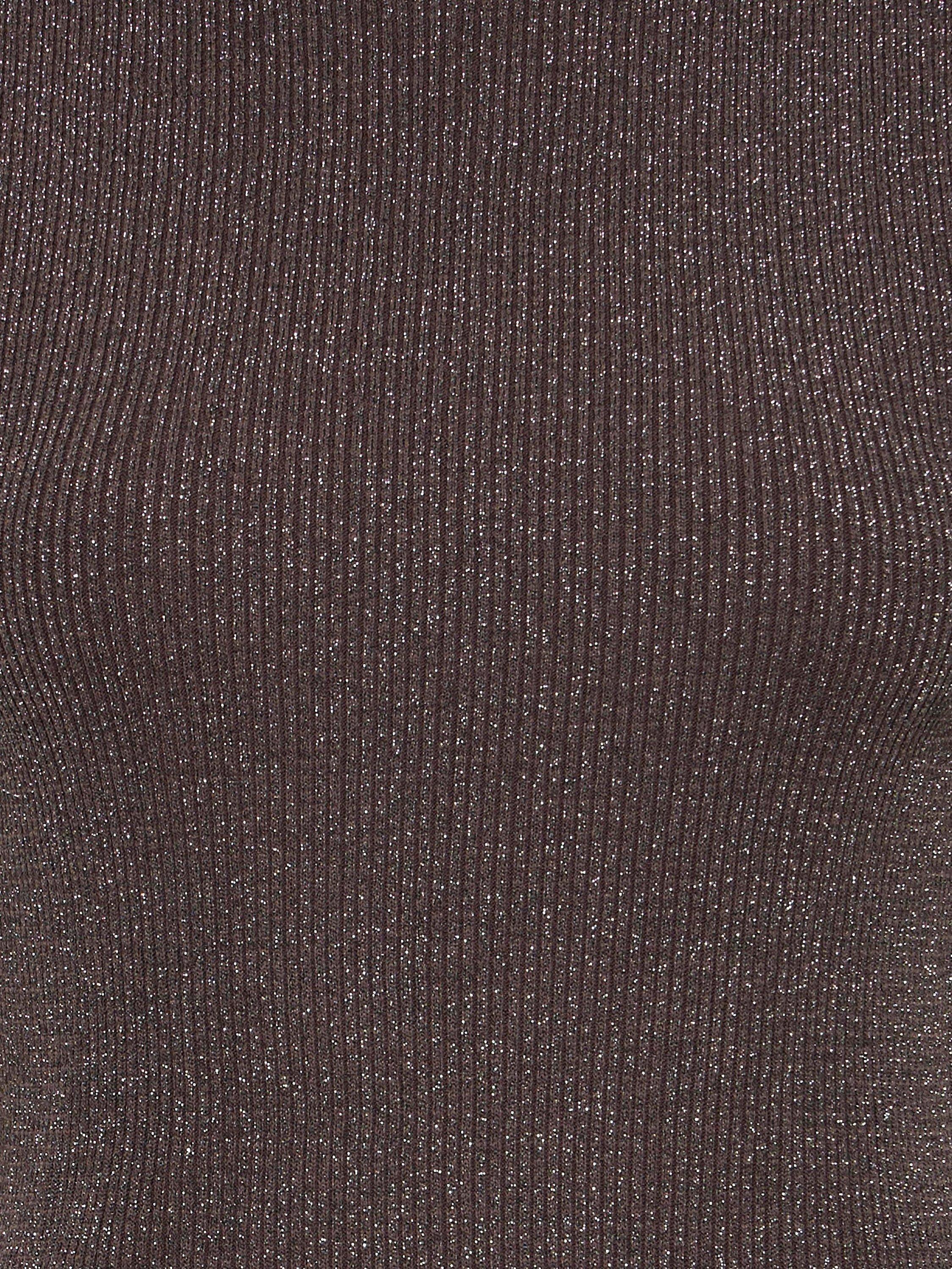 Product image 7 of 7, which shows ICHI Cody Shimmer Knit Top, Shale, XS