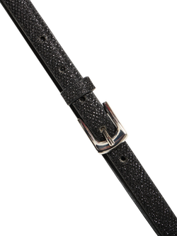 ICHI Sutin Glitter Faux Leather Belt - view 2, Black