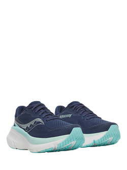Saucony Guide 19 Running Shoes, Navy/Aqua - view 2, Navy/Aqua