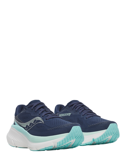 Saucony Guide 19 Running Shoes, Navy/Aqua - view 2, Navy/Aqua
