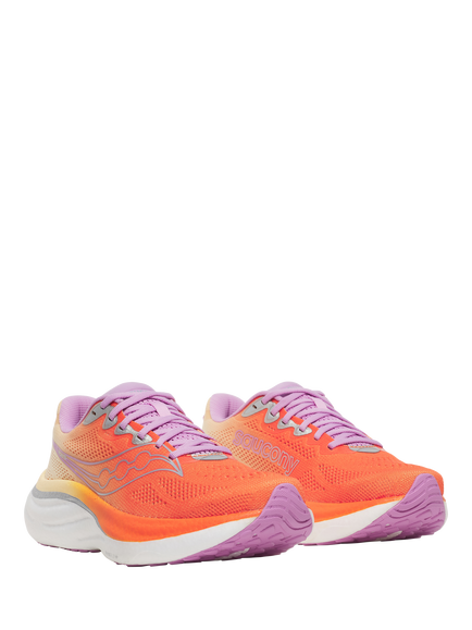 Saucony Women's Ride 19 Training Shoes, Fire/Orchid - view 2, Fire/Orchid