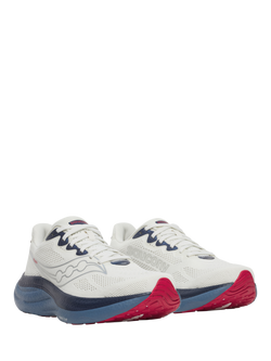 Saucony Men's Ride 19 Trainers, White/Navy - view 2, White/Navy