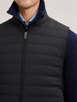 Reiss Newford Puffer Gilet - view 2, Black