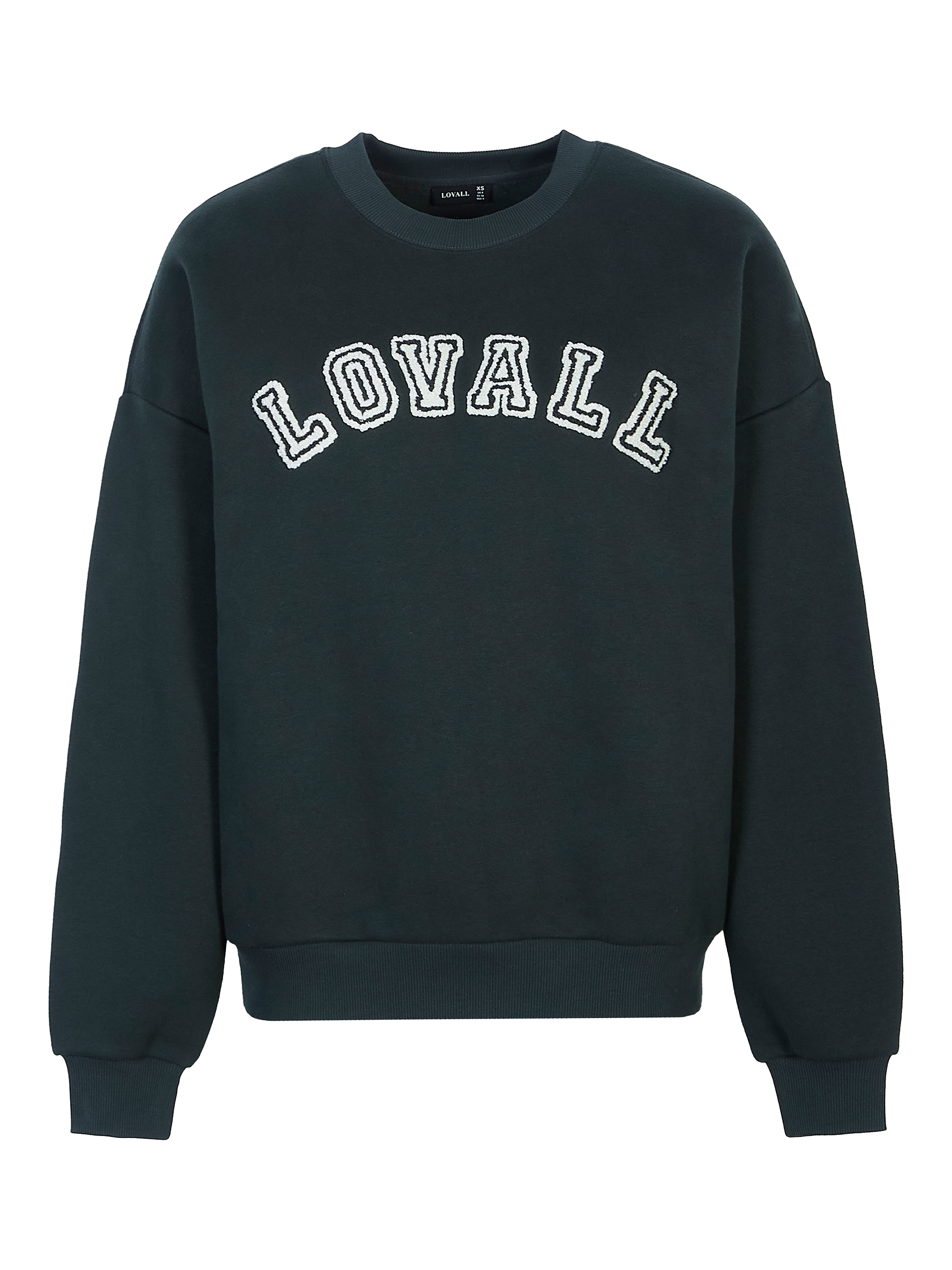 Product image 5 of 5, which shows Lovall Heavyweight Cotton Blend Oversized Sweatshirt, Pine, 6