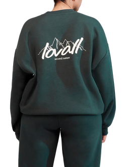 Lovall ALL SZN Cotton Blend Oversized Sweatshirt - view 2, Pine
